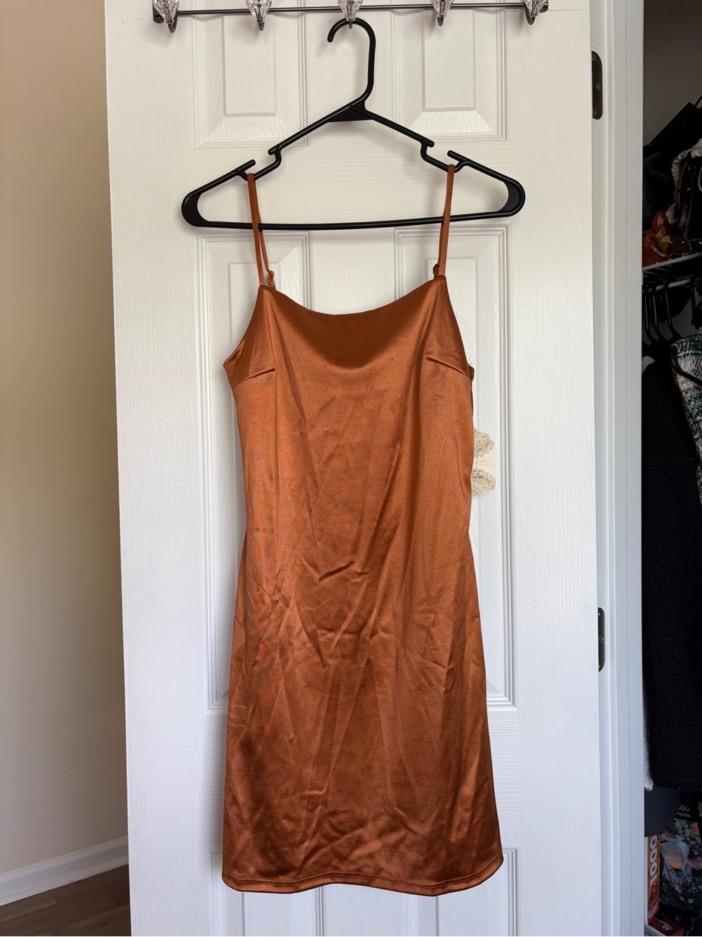 NWT Altar’d State Satin Effect Mini Slip Dress Small
